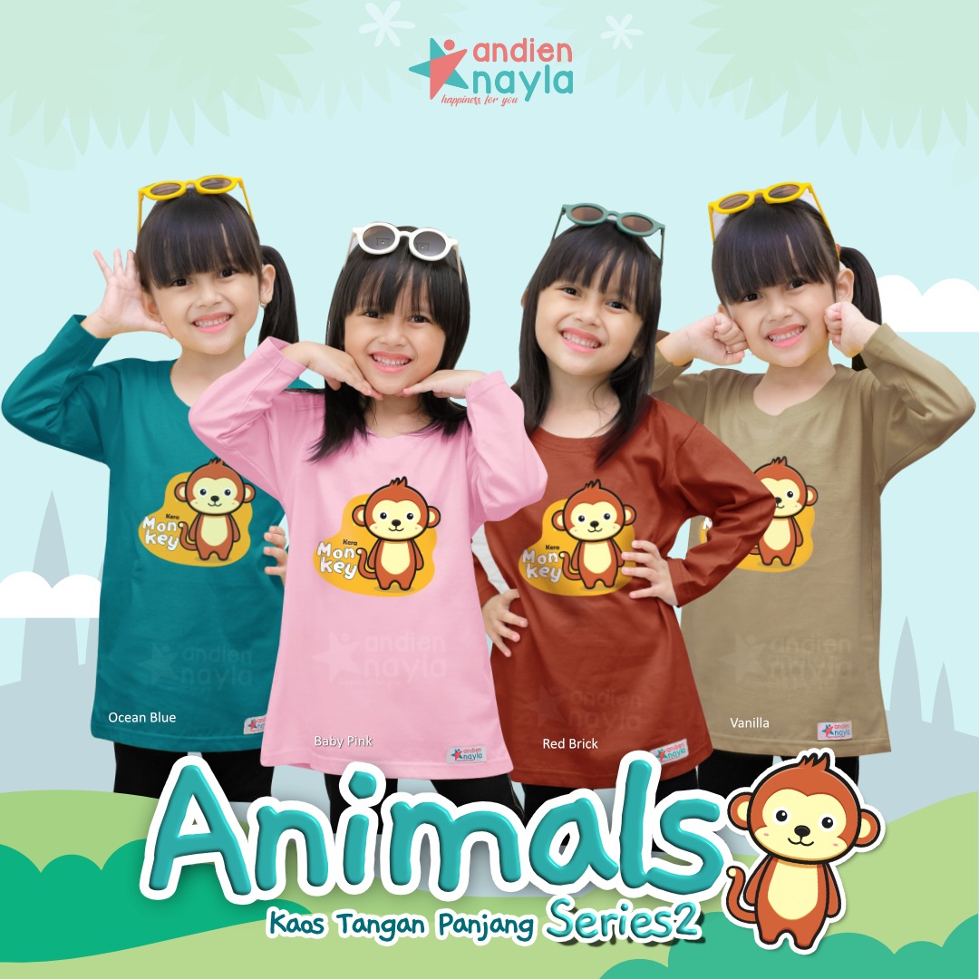 Kaos Animal Monkey Panjang