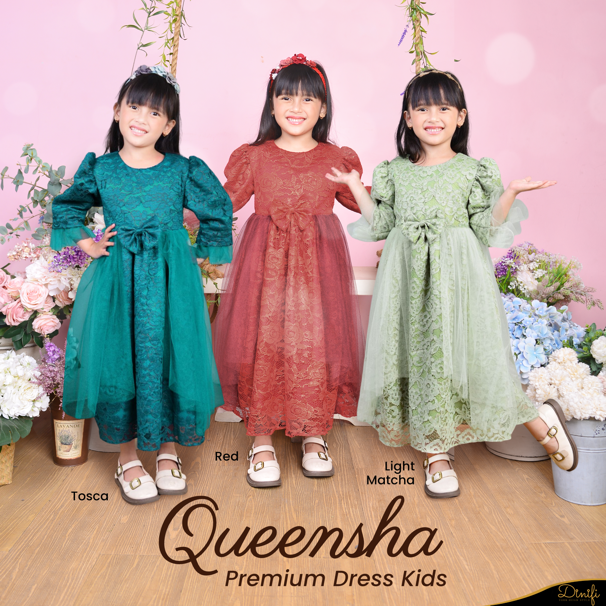 Queensha Premium Dress Kids