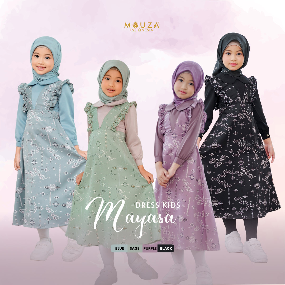 PO Freestock 2 Mayasa dress kids hijab
