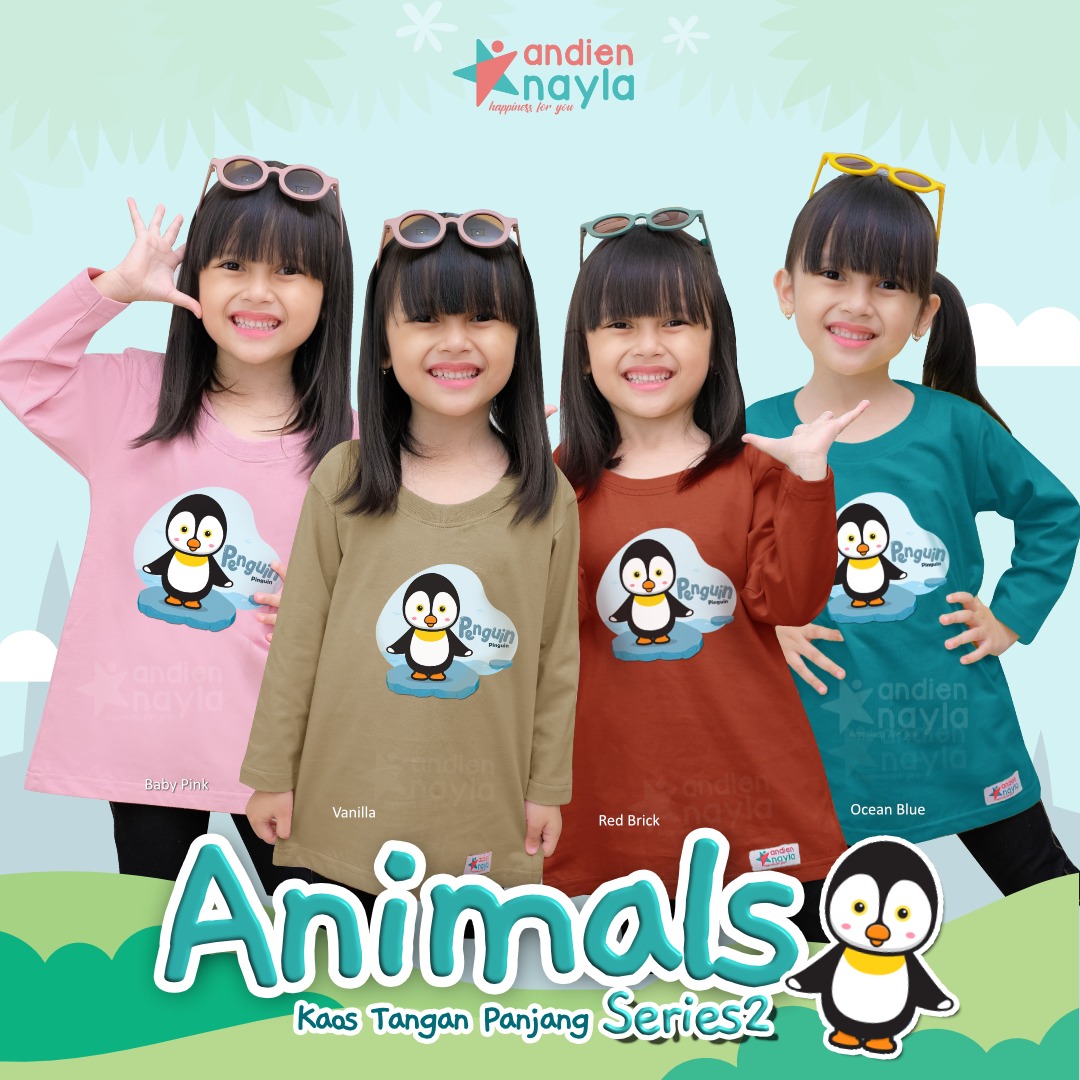 Kaos Animal Penguin Panjang